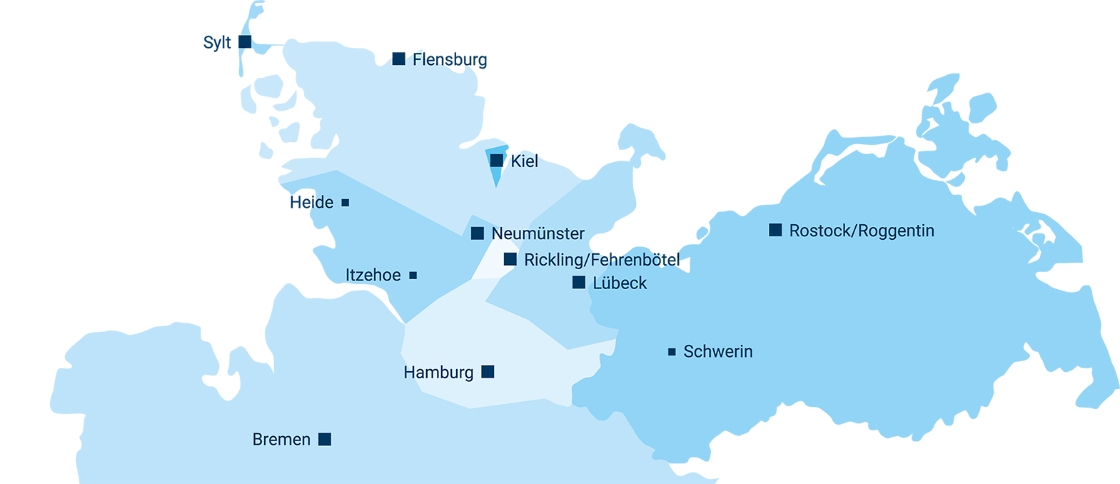 Spiegelblank Gebiete